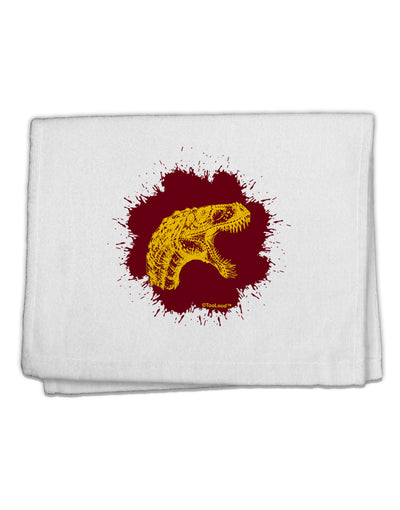 Jurassic Dinosaur Face Blood Splatter 11&#x22;x18&#x22; Dish Fingertip Towel by TooLoud-Fingertip Towel-TooLoud-White-Davson Sales