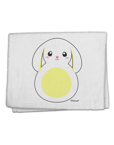 Cute Bunny with Floppy Ears - Yellow 11&#x22;x18&#x22; Dish Fingertip Towel by TooLoud-Fingertip Towel-TooLoud-White-Davson Sales