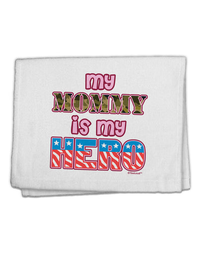 My Mommy is My Hero - Armed Forces - Pink 11&#x22;x18&#x22; Dish Fingertip Towel by TooLoud-Fingertip Towel-TooLoud-White-Davson Sales