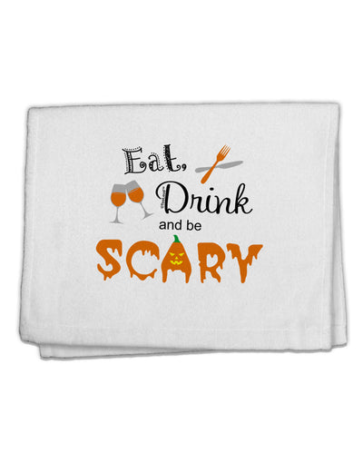 Eat Drink Scary Black 11&#x22;x18&#x22; Dish Fingertip Towel-Fingertip Towel-TooLoud-White-Davson Sales