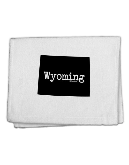 Wyoming - United States Shape 11&#x22;x18&#x22; Dish Fingertip Towel-Fingertip Towel-TooLoud-White-Davson Sales