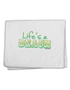 Lifes a Beach Color 11&#x22;x18&#x22; Dish Fingertip Towel by TooLoud-Fingertip Towel-TooLoud-White-Davson Sales