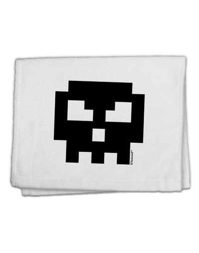 Retro 8-Bit Skull 11&#x22;x18&#x22; Dish Fingertip Towel-Fingertip Towel-TooLoud-White-Davson Sales