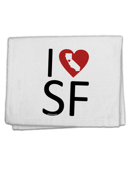 I Heart San Francisco 11&#x22;x18&#x22; Dish Fingertip Towel-Fingertip Towel-TooLoud-White-Davson Sales