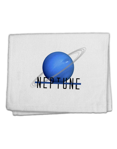 Planet Neptune Text 11&#x22;x18&#x22; Dish Fingertip Towel by TooLoud-Fingertip Towel-TooLoud-White-Davson Sales