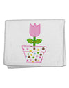 Easter Tulip Design - Pink 11&#x22;x18&#x22; Dish Fingertip Towel by TooLoud-Fingertip Towel-TooLoud-White-Davson Sales