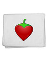 Chili Pepper Heart 11&#x22;x18&#x22; Dish Fingertip Towel-Fingertip Towel-TooLoud-White-Davson Sales