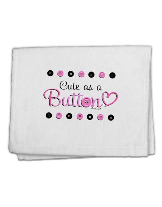 Cute As A Button 11&#x22;x18&#x22; Dish Fingertip Towel-Fingertip Towel-TooLoud-White-Davson Sales