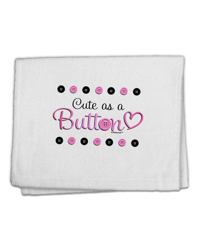 Cute As A Button 11&#x22;x18&#x22; Dish Fingertip Towel-Fingertip Towel-TooLoud-White-Davson Sales