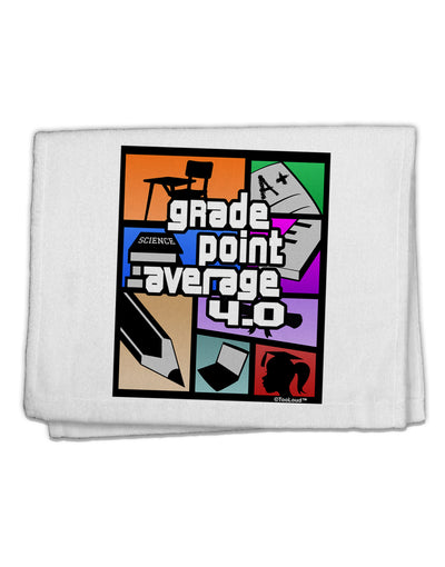 GPA 4 - Grade Point Average 11&#x22;x18&#x22; Dish Fingertip Towel by TooLoud-Fingertip Towel-TooLoud-White-Davson Sales