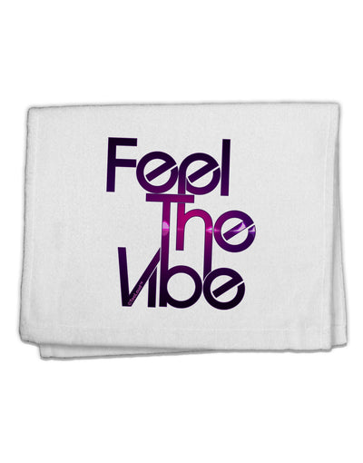 Feel The Vibe 11&#x22;x18&#x22; Dish Fingertip Towel-Fingertip Towel-TooLoud-White-Davson Sales