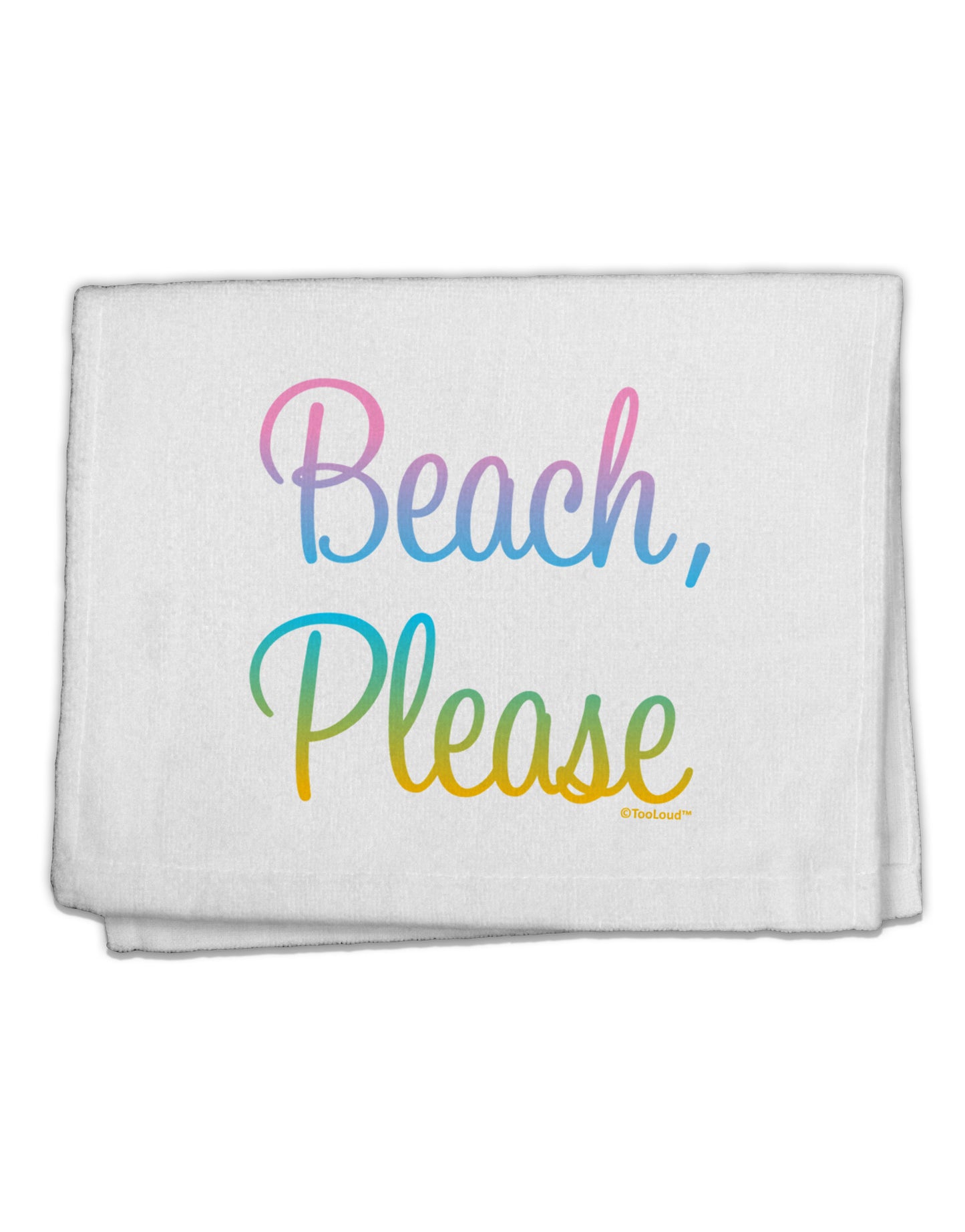 Beach Please - Summer Colors 11&#x22;x18&#x22; Dish Fingertip Towel-Fingertip Towel-TooLoud-White-Davson Sales