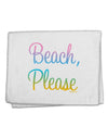 Beach Please - Summer Colors 11&#x22;x18&#x22; Dish Fingertip Towel-Fingertip Towel-TooLoud-White-Davson Sales