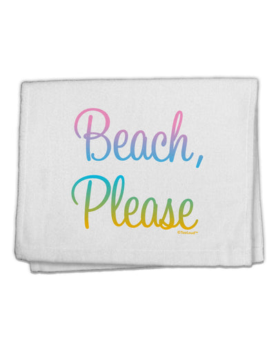 Beach Please - Summer Colors 11&#x22;x18&#x22; Dish Fingertip Towel-Fingertip Towel-TooLoud-White-Davson Sales