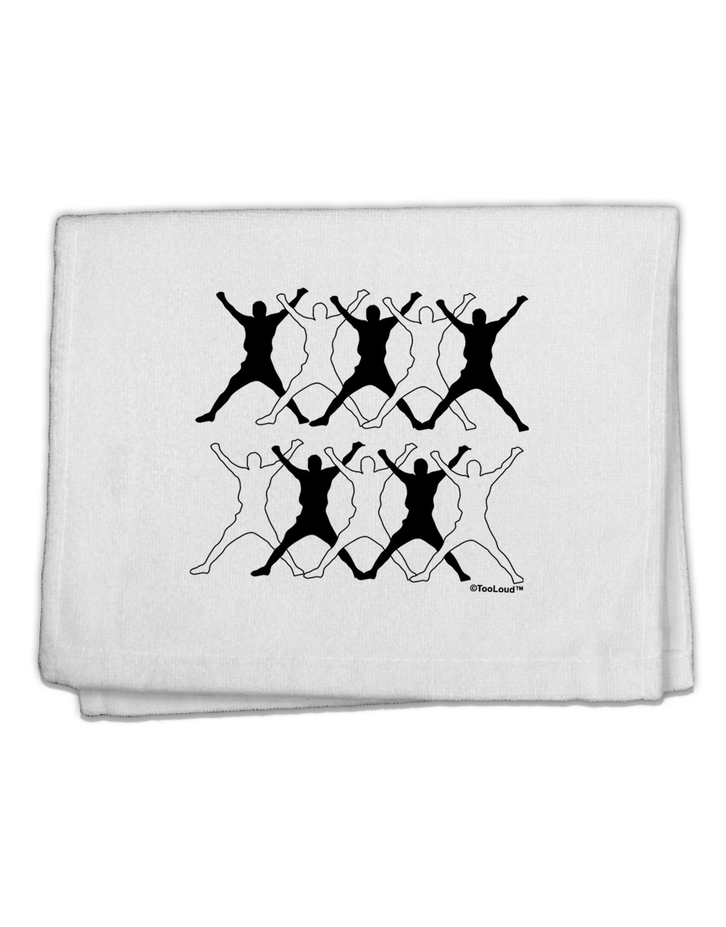 Ten Lords A Leaping Text 11&#x22;x18&#x22; Dish Fingertip Towel-Fingertip Towel-TooLoud-White-Davson Sales