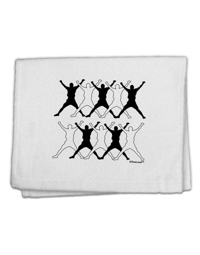 Ten Lords A Leaping Text 11&#x22;x18&#x22; Dish Fingertip Towel-Fingertip Towel-TooLoud-White-Davson Sales