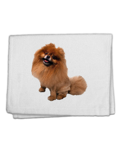 Pomeranian Sitting All Cute-Like 11&#x22;x18&#x22; Dish Fingertip Towel-Fingertip Towel-TooLoud-White-Davson Sales