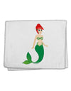 Mermaid Design - Green 11&#x22;x18&#x22; Dish Fingertip Towel-Fingertip Towel-TooLoud-White-Davson Sales