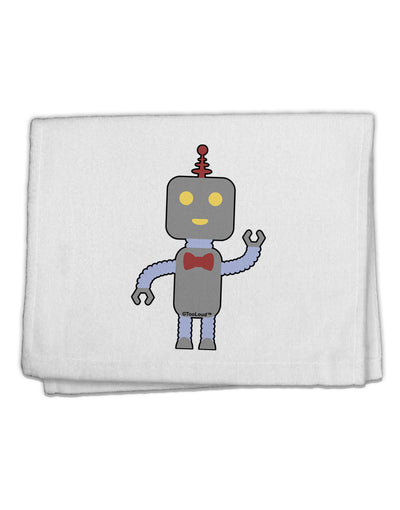 Cute Robot Male 11&#x22;x18&#x22; Dish Fingertip Towel by TooLoud-Fingertip Towel-TooLoud-White-Davson Sales