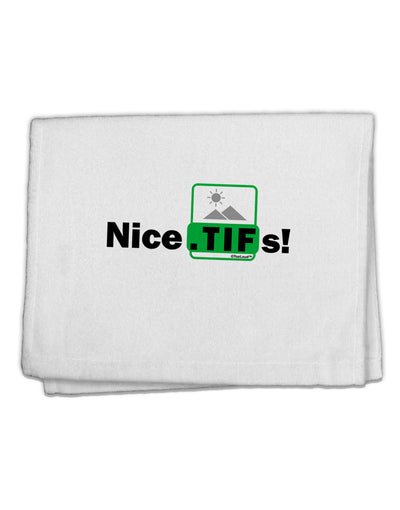 Nice Tifs 11&#x22;x18&#x22; Dish Fingertip Towel by TooLoud-Fingertip Towel-TooLoud-White-Davson Sales