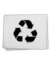 Recycle Black and White 11&#x22;x18&#x22; Dish Fingertip Towel by TooLoud-Fingertip Towel-TooLoud-White-Davson Sales