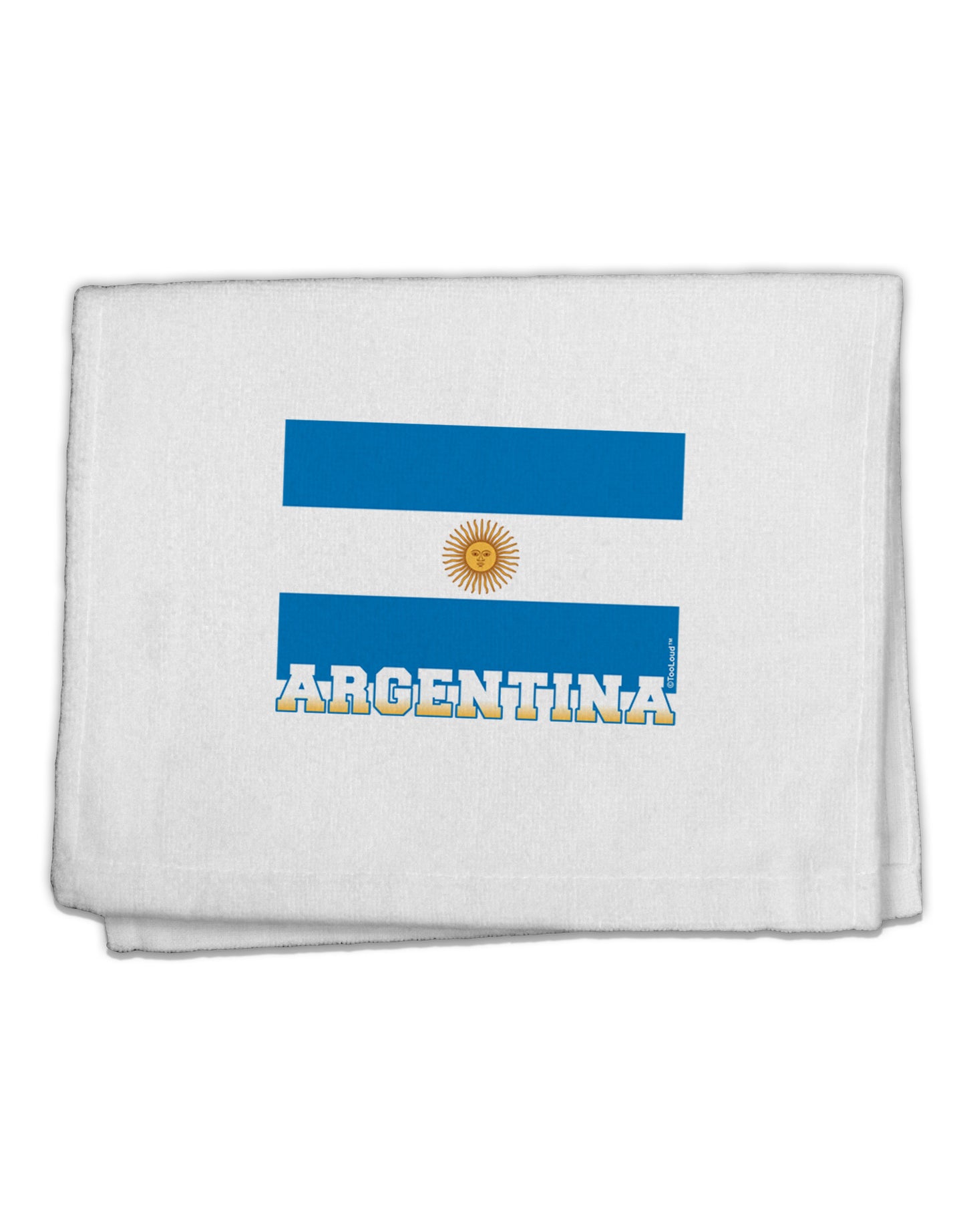 Argentina Flag 11&#x22;x18&#x22; Dish Fingertip Towel-Fingertip Towel-TooLoud-White-Davson Sales