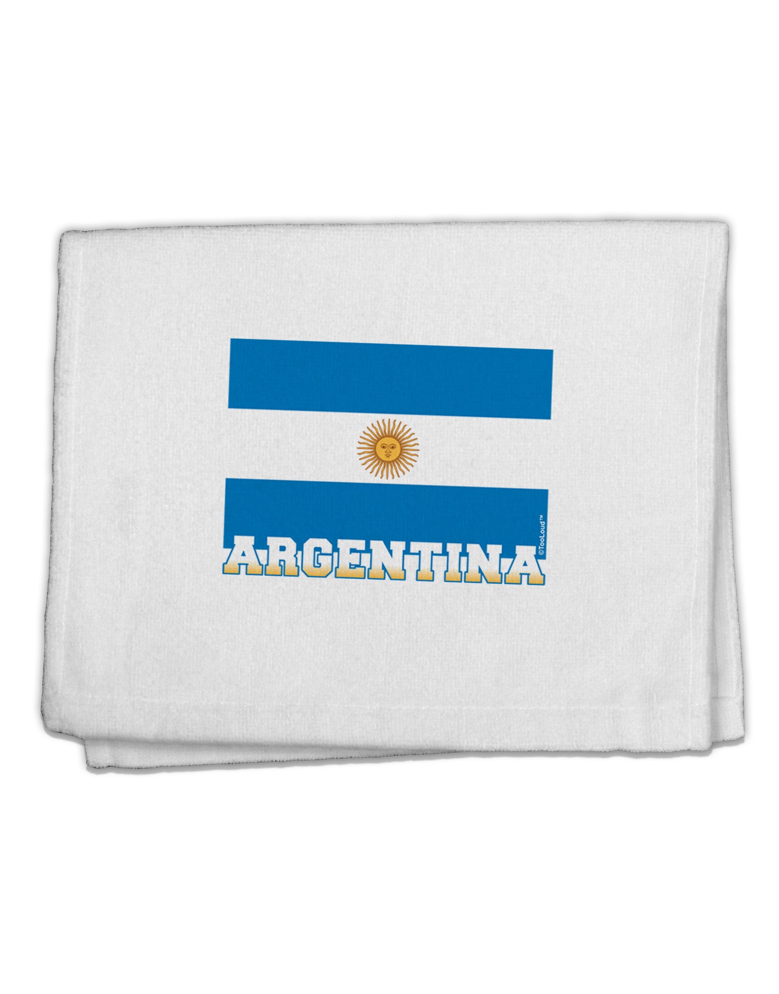 Argentina Flag 11&#x22;x18&#x22; Dish Fingertip Towel-Fingertip Towel-TooLoud-White-Davson Sales