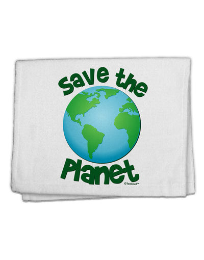 Save the Planet - Earth 11&#x22;x18&#x22; Dish Fingertip Towel-Fingertip Towel-TooLoud-White-Davson Sales