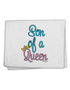 Son of a Queen - Matching Mom and Son Design 11&#x22;x18&#x22; Dish Fingertip Towel by TooLoud-Fingertip Towel-TooLoud-White-Davson Sales