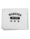 Retired Marines 11&#x22;x18&#x22; Dish Fingertip Towel by TooLoud-Fingertip Towel-TooLoud-White-Davson Sales