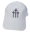 Three Cross Design - Easter Adult  Baseball Cap Hat by TooLoud