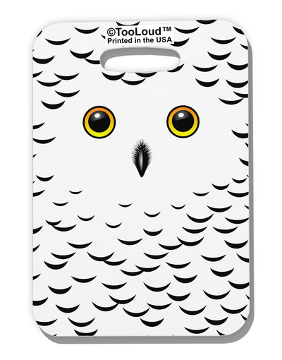 Snowy Owl Cute Animal Face Luggage Tag Single Side All Over Print-Luggage Tag-TooLoud-White-One Size-Davson Sales