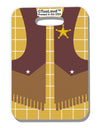 Cowboy Yellow AOP Luggage Tag Single Side All Over Print-Luggage Tag-TooLoud-White-One Size-Davson Sales