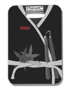 Ninja Black AOP Luggage Tag Single Side All Over Print-Luggage Tag-TooLoud-White-One Size-Davson Sales