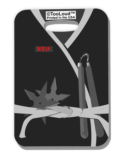 Ninja Black AOP Luggage Tag Single Side All Over Print-Luggage Tag-TooLoud-White-One Size-Davson Sales