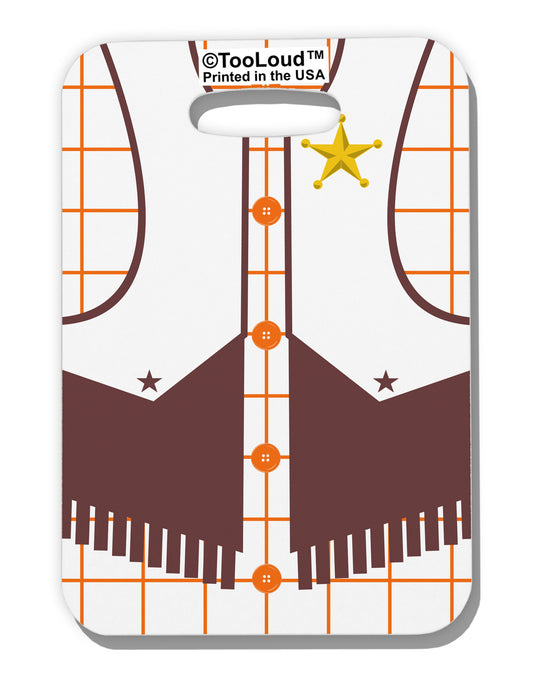 Cowboy White AOP Luggage Tag Single Side All Over Print-Luggage Tag-TooLoud-White-One Size-Davson Sales