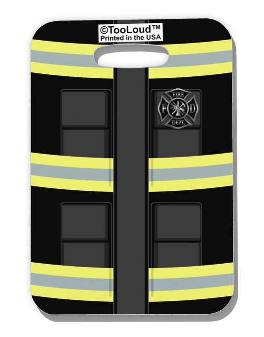 Firefighter Black AOP Luggage Tag Single Side All Over Print-Luggage Tag-TooLoud-White-One Size-Davson Sales