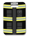 Firefighter Black AOP Luggage Tag Single Side All Over Print-Luggage Tag-TooLoud-White-One Size-Davson Sales