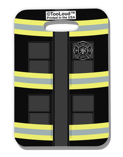 Firefighter Black AOP Luggage Tag Dual Sided All Over Print-Luggage Tag-TooLoud-White-One Size-Davson Sales