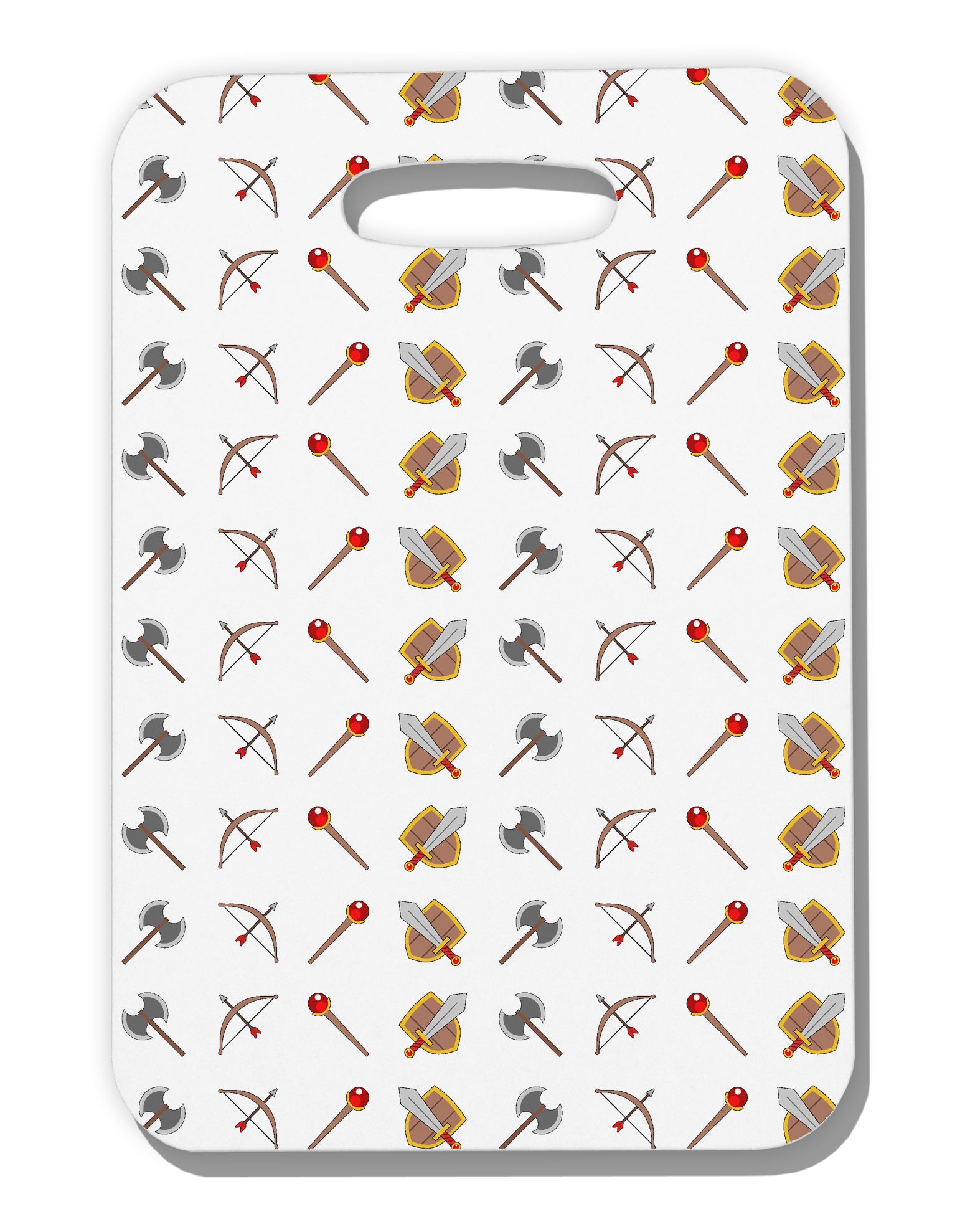 Fantasy Weapons Luggage Tag Single Side by TooLoud-Luggage Tag-TooLoud-White-One Size-Davson Sales