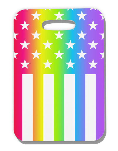 American Pride - Rainbow Stars and Stripes Luggage Tag Single Side All Over Print-Luggage Tag-TooLoud-White-One Size-Davson Sales