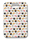 Cute Sushi AOP Luggage Tag Dual Sided All Over Print-Luggage Tag-TooLoud-White-One Size-Davson Sales