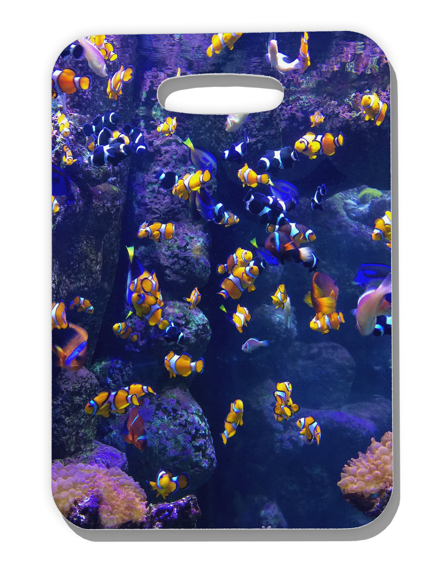 Underwater Ocean View Clownfish Luggage Tag Dual Sided All Over Print by TooLoud-Luggage Tag-TooLoud-White-One Size-Davson Sales