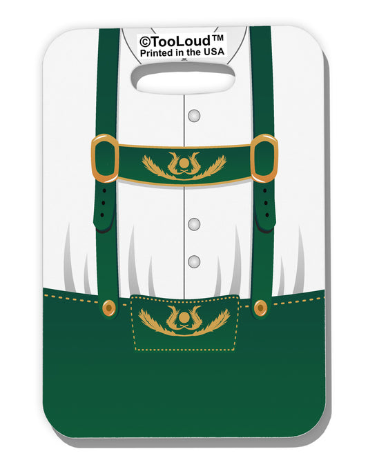 Lederhosen Costume Green Luggage Tag Single Side All Over Print-Luggage Tag-TooLoud-White-One Size-Davson Sales