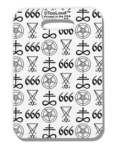 Satanic Symbols Luggage Tag Single Side All Over Print-Luggage Tag-TooLoud-White-One Size-Davson Sales