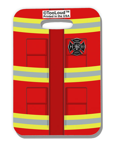 Firefighter Red AOP Luggage Tag Single Side All Over Print-Luggage Tag-TooLoud-White-One Size-Davson Sales