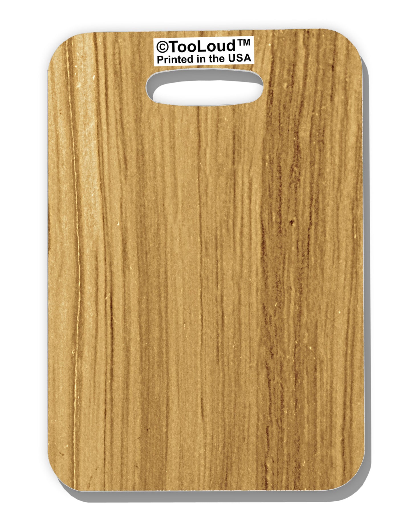 Light Wood Look Luggage Tag Single Side All Over Print by-Luggage Tag-TooLoud-White-One Size-Davson Sales