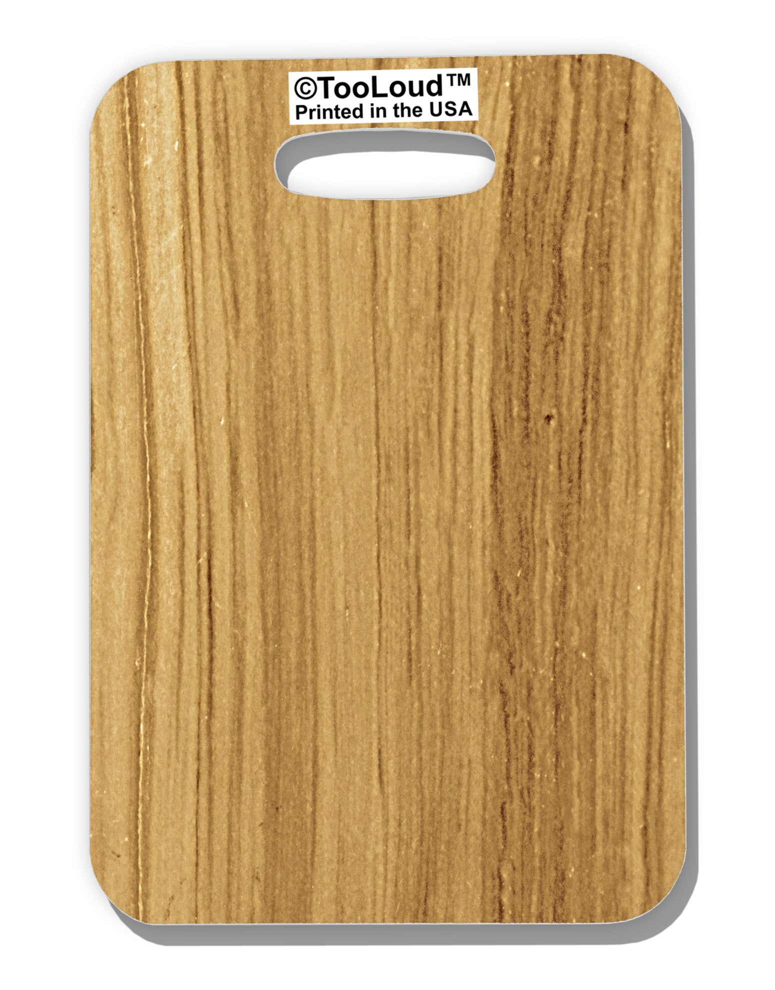 Light Wood Look Luggage Tag Single Side All Over Print by-Luggage Tag-TooLoud-White-One Size-Davson Sales