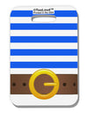 Pirate Crew Costume - Blue Luggage Tag Single Side All Over Print-Luggage Tag-TooLoud-White-One Size-Davson Sales