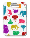 Colorful Elephants AOP Luggage Tag Single Side All Over Print-Luggage Tag-TooLoud-White-One Size-Davson Sales